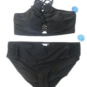 Swimsuits For All Two Piece Macrame Bikini
